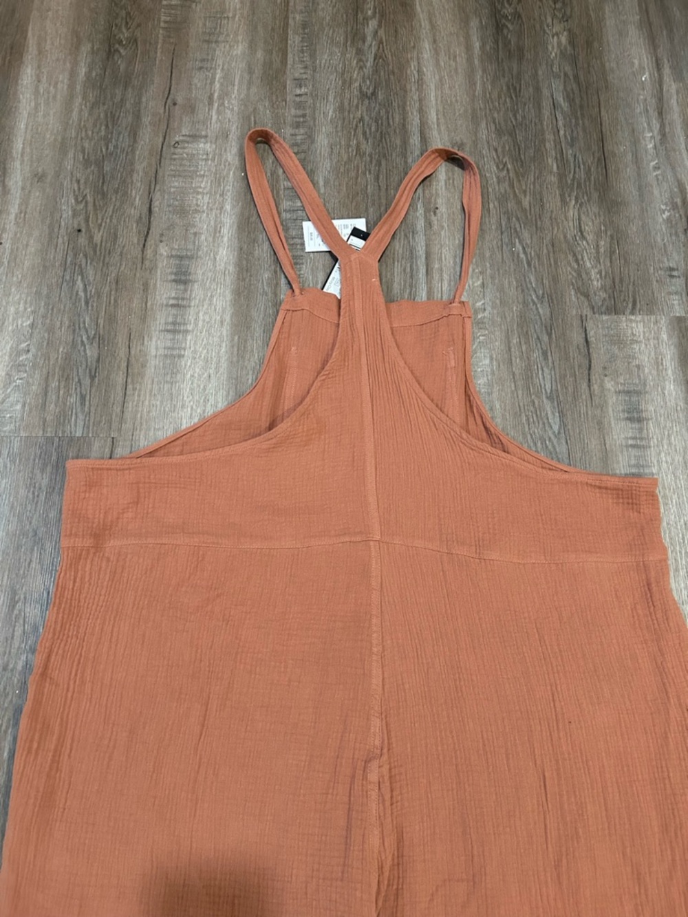 Boho Chic Gauze Cotton Rust Overalls NWT Women’s size XXL - Picture 10 of 12